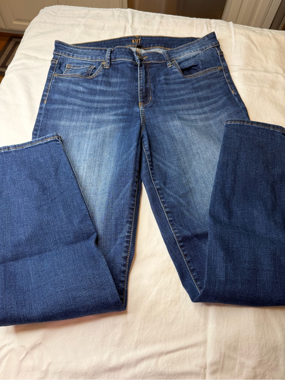KUT from the Kloth Women's High Rise Blue Toothpick Skinny Jeans